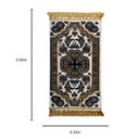 Ver imagem 3 de Tapete Persa Royal Creme 50x85cm Fio Acetinado - Ideal para Quarto e Sala