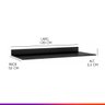 Tampo para Balcão de Cozinha Itália 120 x 52 Cm MDP Preto Texturizado 0497 - PRIME - 2