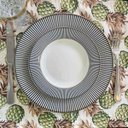 Ver imagem 2 de Kit 8 Serviços Americanos Jacquard Abacaxi Verde fundo Branco - 35x45cm