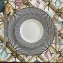 Ver imagem 2 de Kit 8 Serviços Americanos Jacquard Concha fundo Branco - 35x45cm