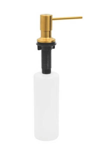 Dosador de Sabão Aço inox Gold com Recipiente Plástico 500ml - 1