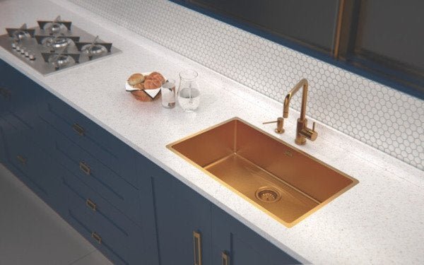 Dosador de Sabão Aço inox Gold com Recipiente Plástico 500ml - 2
