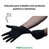 Luva Churrasqueiro E Cabeleireiro Preta 100un - Proteloja EPI's - Preto / G - 3