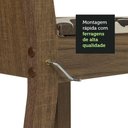 Ver imagem 7 de Conjunto Sala de Jantar Madesa Débora Mesa Tampo de Vidro Redondo 4 Cadeiras - Rustic/hibiscos