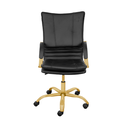 Ver imagem 2 de Cadeira Office Denver Baixa - Dourada:dourado Matte