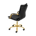 Ver imagem 3 de Cadeira Office Denver Baixa - Dourada:dourado Matte