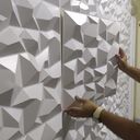 Ver imagem 4 de Kit de 14 Placas Decorativa 3d Revestimento Modelo Alpes Rendimento 3,5m²