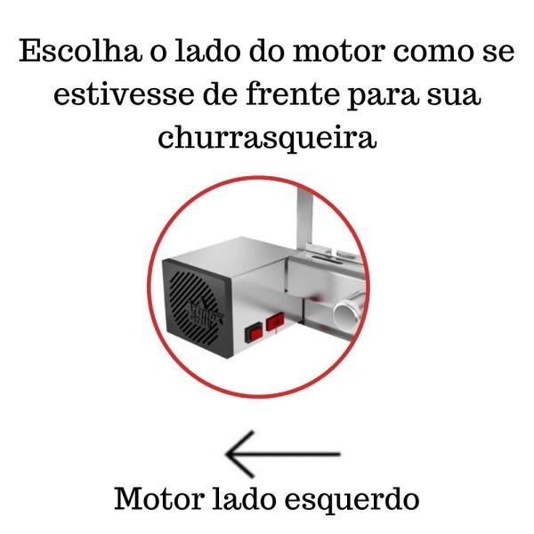 Churrasqueira Elétrica Giratória 5 Espetos Mod. AG Robust Mot Esquerdo - 6