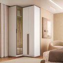 Ver imagem 1 de Guarda Roupa de Canto 3 Portas 1 Reflecta Altezza Trend Belmax:branco