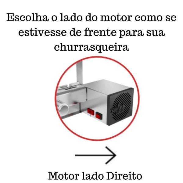 Churrasqueira Elétrica Giratória 5 Espetos Mod. AG Robust Mot Direito - 6