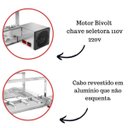 Ver imagem 4 de Churrasqueira Elétrica Giratória 6 Espetos Mod. AG Robust Mot Direito