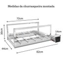 Ver imagem 2 de Churrasqueira Elétrica Giratória 6 Espetos Mod. AG Robust Mot Direito