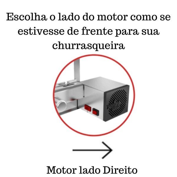 Churrasqueira Elétrica Giratória 6 Espetos Mod. AG Robust Mot Direito - 6