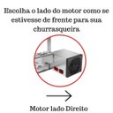 Ver imagem 6 de Churrasqueira Elétrica Giratória 6 Espetos Mod. AG Robust Mot Direito