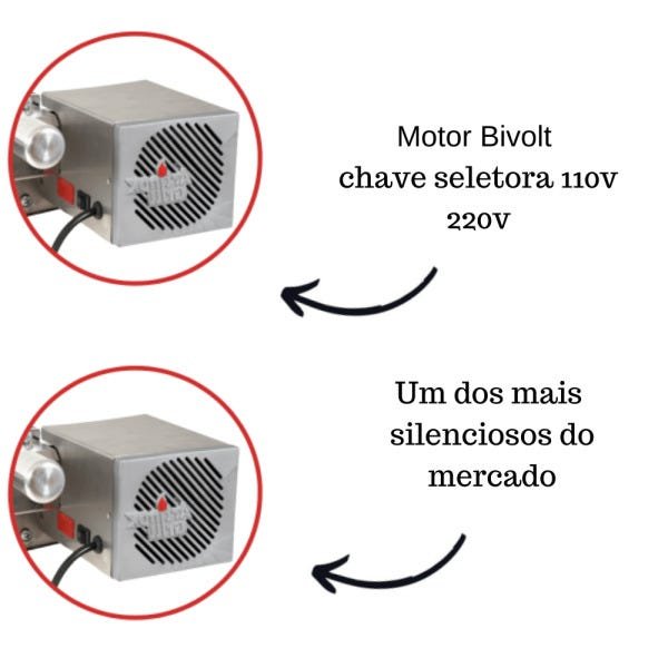 Churrasqueira Elétrica Giratória Inox 4 Espetos Modelo Baixo Mot Direito - 4