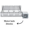 Churrasqueira Elétrica Giratória Inox 4 Espetos Modelo Baixo Mot Direito - 1