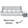 Churrasqueira Elétrica Giratória Inox 5 Espetos Modelo Baixo Mot Direito - 1
