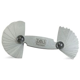 Calibrador de Raio em Aço Inox - Cap. 7,5 - 15,0mm - Ref. 113,0006 - Zaas - 1