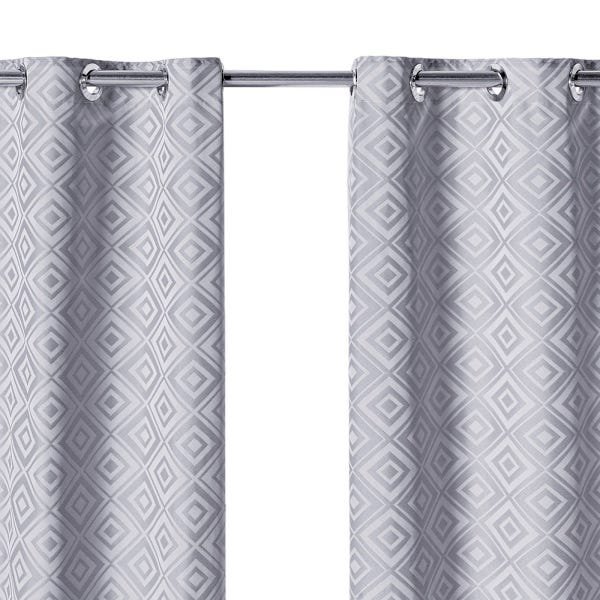 Cortina Jacquard Atenas Diamond 2,70 M X 2,30 M Cinza - 2