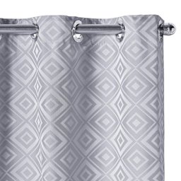 Cortina Jacquard Atenas Diamond 2,70 M X 2,30 M Cinza - 1