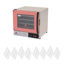 Ver imagem 1 de Kit Forno Turbo Elétrico Profissional Digital Prp-004 Plus 220v Rosa + 8 Grades - Progás