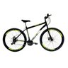 Bicicleta Aro 29 Shimano Freio à Disco 21M. Velox Preto/Amarelo Limão - Ello Bike - 4