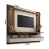 Painel para TV 65 Polegadas com LED Nogueira Off White 2.2 - 4
