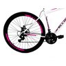 Bicicleta Aro 29 Shimano Freio à Disco 21M. Velox Branca/Pink - Ello Bike - 5