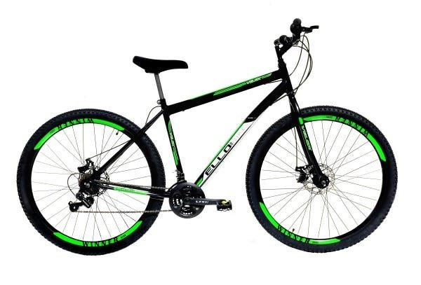 Bicicleta Aro 29 Shimano Freio à Disco 21M. Velox Preto/Verde - Ello Bike - 1