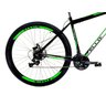 Bicicleta Aro 29 Shimano Freio à Disco 21M. Velox Preto/Verde - Ello Bike - 2