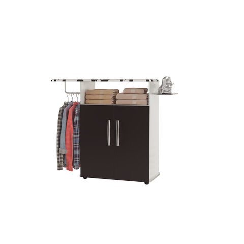 Tabua Amelia 2 Portas Branco Preto Luxo