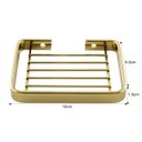 Ver imagem 3 de Porta Sabonete de Parede Luxo Fixação Parafuso Piatina Cores - Dourado