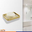 Ver imagem 4 de Porta Sabonete de Parede Luxo Fixação Parafuso Piatina Cores - Dourado