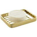 Ver imagem 1 de Porta Sabonete de Parede Luxo Fixação Parafuso Piatina Cores - Dourado