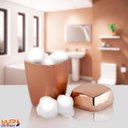 Ver imagem 3 de Porta Algodão e Cotonete Lavabo Luxo - Rosé Gold