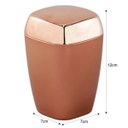 Ver imagem 4 de Porta Algodão e Cotonete Lavabo Luxo - Rosé Gold