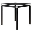 Ver mais imagens de Mesa 4 Cadeiras Malva Tampo Vidro 75cm Preto
