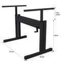 Ver imagem 5 de Mesa para Computador Gamer Preta com Regulagem de Altura Tampo 120x80 - Branco