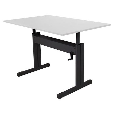 Mesa para Computador Gamer Preta com Regulagem de Altura Tampo 120x80 - Branco