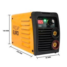 Máquina de solda inversora gp-165 - bivolt - pró euro + 250gr eletrodo 6013 - 2,5mm - 2