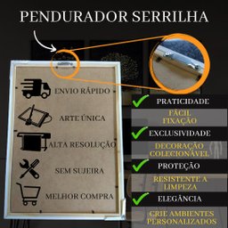 Quadro Grande Decoração Home Office Elegante Moderno Revenda:Monalisa Grafit Geek - 5