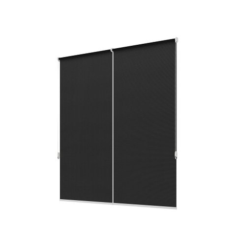 Persiana Rolô Tela Solar 5% Larg 1,70x2,20 Alt:Preto