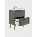 Ver mais imagens de Gabinete para Banheiro com Cuba e Espelho com LED 60cm Retro MDF Verde Milano - On Móveis