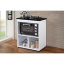 Ver imagem 2 de Balcão para Cooktop 4 Bocas 1 Porta Basculante Salvia Kaiki Móveis Branco