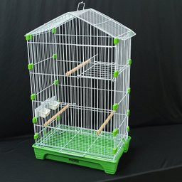 Gaiola Travas Plásticas Malha Fina para Periquito Quatiguá:branco+verde - 3