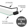 Porta Shampoo de Banheiro com Proteção Grego Metal Suporte Base Quadrada Preto Fosco Troia - 3