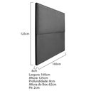 Ver imagem 5 de Cabeceira Queen Bali P02 160 cm Para Cama BoxCinza Escuro