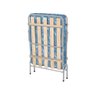 Cama Dobrável Camping Portátil Solteiro Prata com Colchão - 1