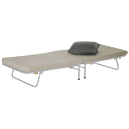 Cama Dobrável Camping Portátil Solteiro Prata com Colchão - 3