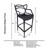 Banquetas Allegra kit com 4 Preto - 4